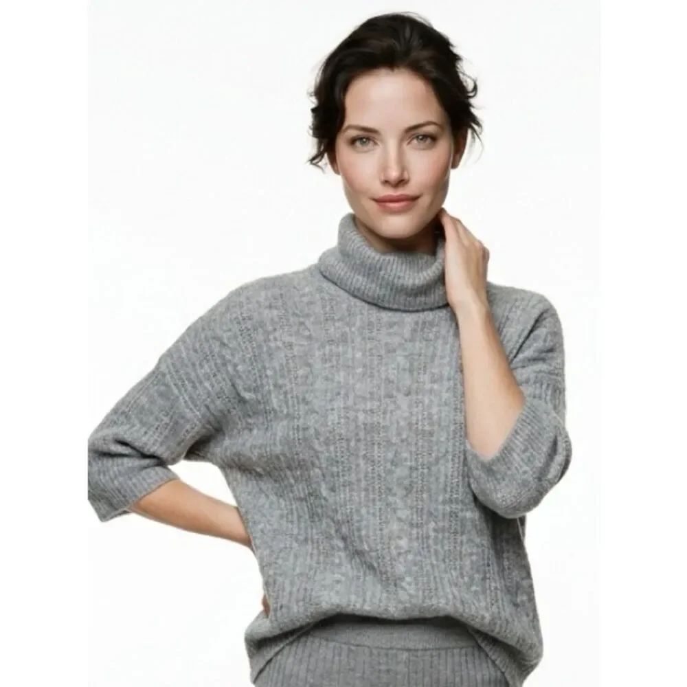 DEMOCRACY | NEW Heather Gray Cowl Neck Sweater Women’s Size Small